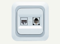  -   RJ11 + RJ45 