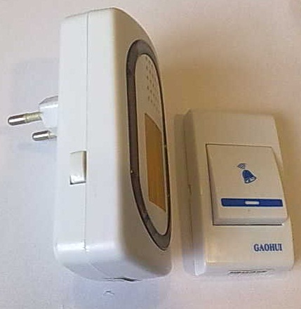 Звънец безжичен 220V светещ
